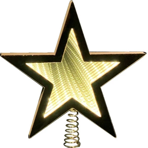 Warm White Infinity Light Tree Top Star - 20cm - Image 2