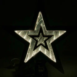 White Infinity Christmas Tree Topper Star -Christmas Decor Sales Store XINF11 INFINITY WHITE LIGHT STAR TREE TOPPER 14952.1694997520