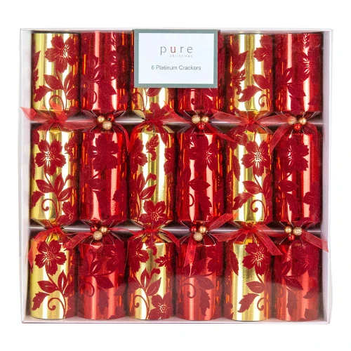 Red Gold Flowerburst Platinum Cracker (Pack Of 6) - 36cm 3 Red Gold Flowerburst Platinum Cracker (Pack Of 6) - 36cm