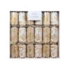 White With Gold Fern And Foil Luxury Cracker (Pack Of 6) - 36cm -Christmas Decor Sales Store XKSLLG 57393.1657289789