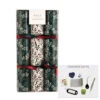 Premium Green White Holly Christmas Crackers (Pack Of 6) - 30cm