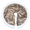 Gold Sequin Tree Skirt With Faux Fur Edging - 90cm -Christmas Decor Sales Store XM5374 GOLD SEQUIN TREE SKIRT FAUX FUR EDGING A 14364.1679978532