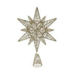 Gold Metal Cotton Moravan Star Topper - 30.5cm