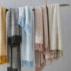 Oatmeal Herringbone Acrylic Throw - 152cm -Christmas Decor Sales Store api1rnajp 18909.1641046356