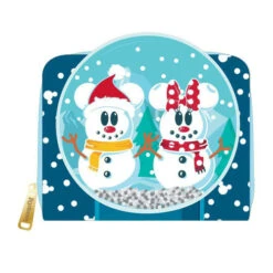 Disney Mickey Mouse Loungefly Snowman SnowGlobe Purse - 13cm