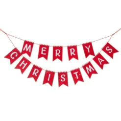 Red Merry Christmas Garland - 91cm