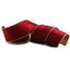 Burgundy & Gold Velvet Ribbon (Wire Edged) - 10m 1 Burgundy & Gold Velvet Ribbon (Wire Edged) - 10m -Christmas Decor Sales Store apiocanyw 42022.1641046333