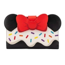 Loungefly Minnie Mouse Sweets Collection Flap Purse - 16.5cm