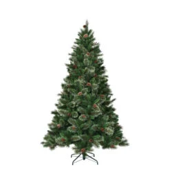 6FT Regina Pine Christmas Tree With Pinecones And Berries