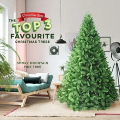 5FT Smoky Mountain Fir Green Christmas Tree 7 5FT Smoky Mountain Fir Green Christmas Tree -Christmas Decor Sales Store apisjbqwg 79905.1641046267