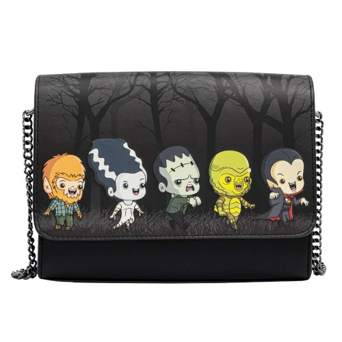Universal Monsters - Loungefly Chibi Chain Strap Crossbody Bag - 24cm 5 Universal Monsters - Loungefly Chibi Chain Strap Crossbody Bag - 24cm - Image 3