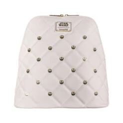 Star Wars - Loungefly White Gold Rebel Hardware Mini Backpack -28cm