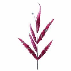 Katherines Collection Pink Leaf Spray With Silver - 96cm