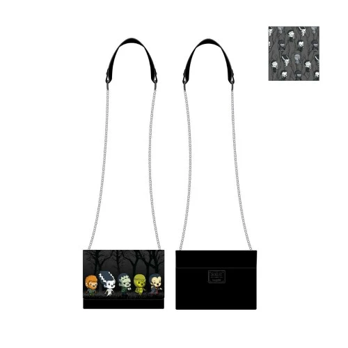 Universal Monsters - Loungefly Chibi Chain Strap Crossbody Bag - 24cm 4 Universal Monsters - Loungefly Chibi Chain Strap Crossbody Bag - 24cm - Image 2