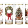 Magic Of Christmas Glass Highball Tumbler (Set Of 4) - 15cm -Christmas Decor Sales Store apixxoyls 74296.1641046311