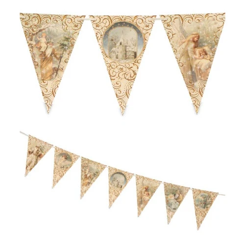 Bethany Lowe Christmas Pennant Garland 3 Bethany Lowe Christmas Pennant Garland